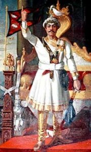 Le premier roi du Népal Prithvi Narayan Shah