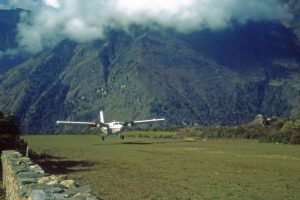 lukla airstrip landing 1977 cliff bancroft