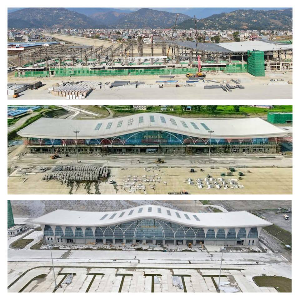 Aeroport Pokhara evolution construction